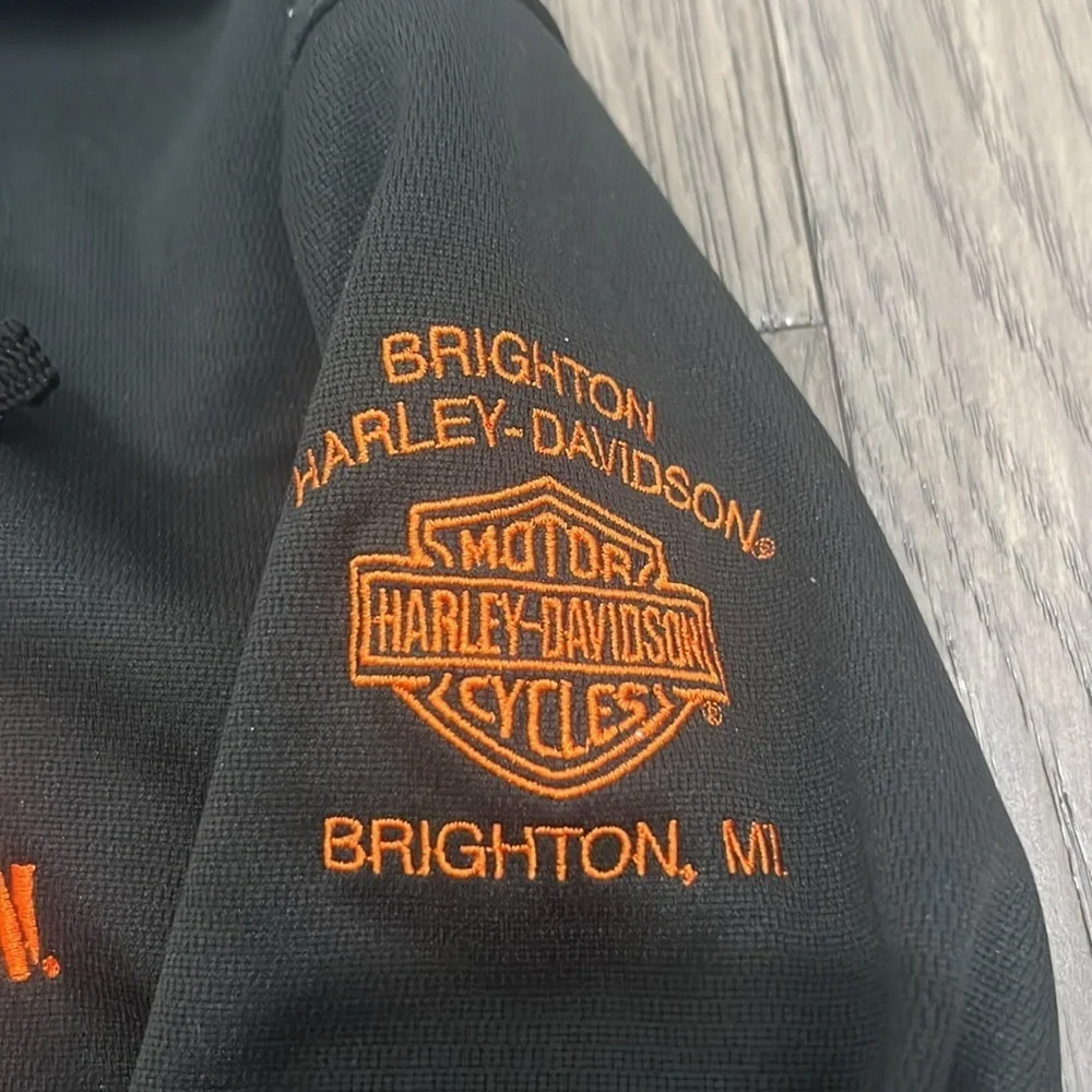 Harley Davidson hoodie zip up sweater jacket
